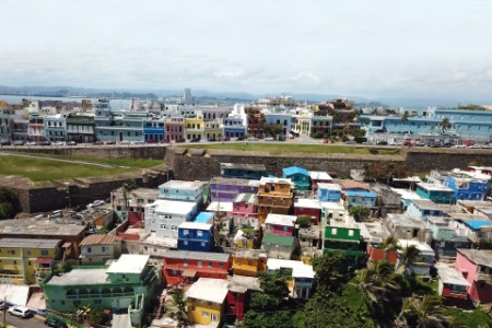 Colorful houses in Puerto Ricco